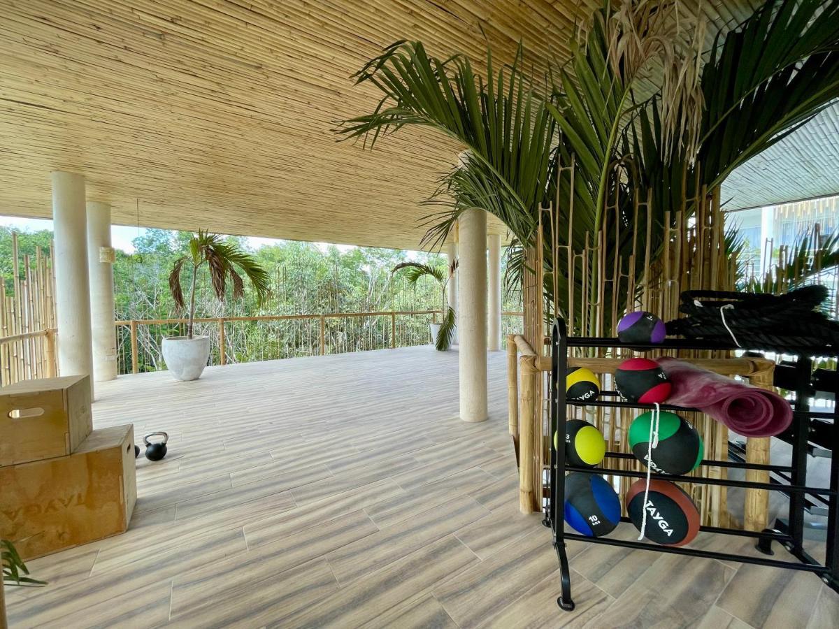 Beautiful Swim-Up Studio With Private Terrace, Pool And Jungle Gym Tulum Eksteriør billede